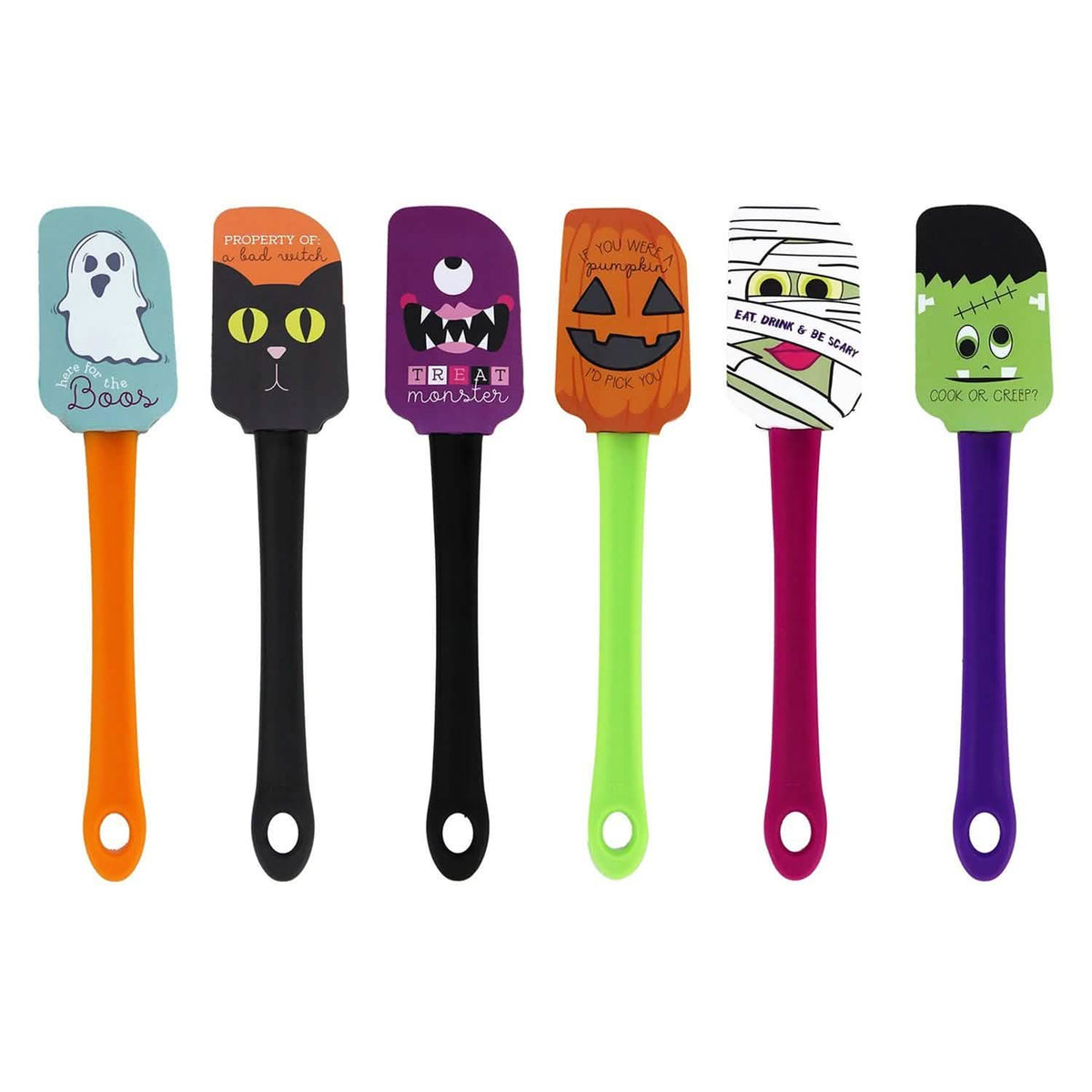 6-Pack: Halloween Every Day Use Kitchen Silicone Spatulas Set - Proven Kitchen