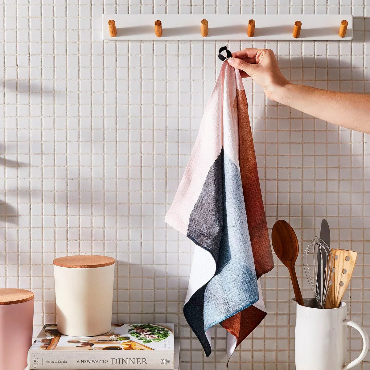 Halloween Is Here Geometry Tea Towel - Proven Kitchen