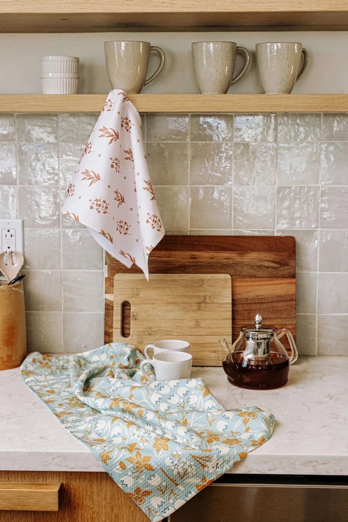 Halloween Is Here Geometry Tea Towel - Proven Kitchen