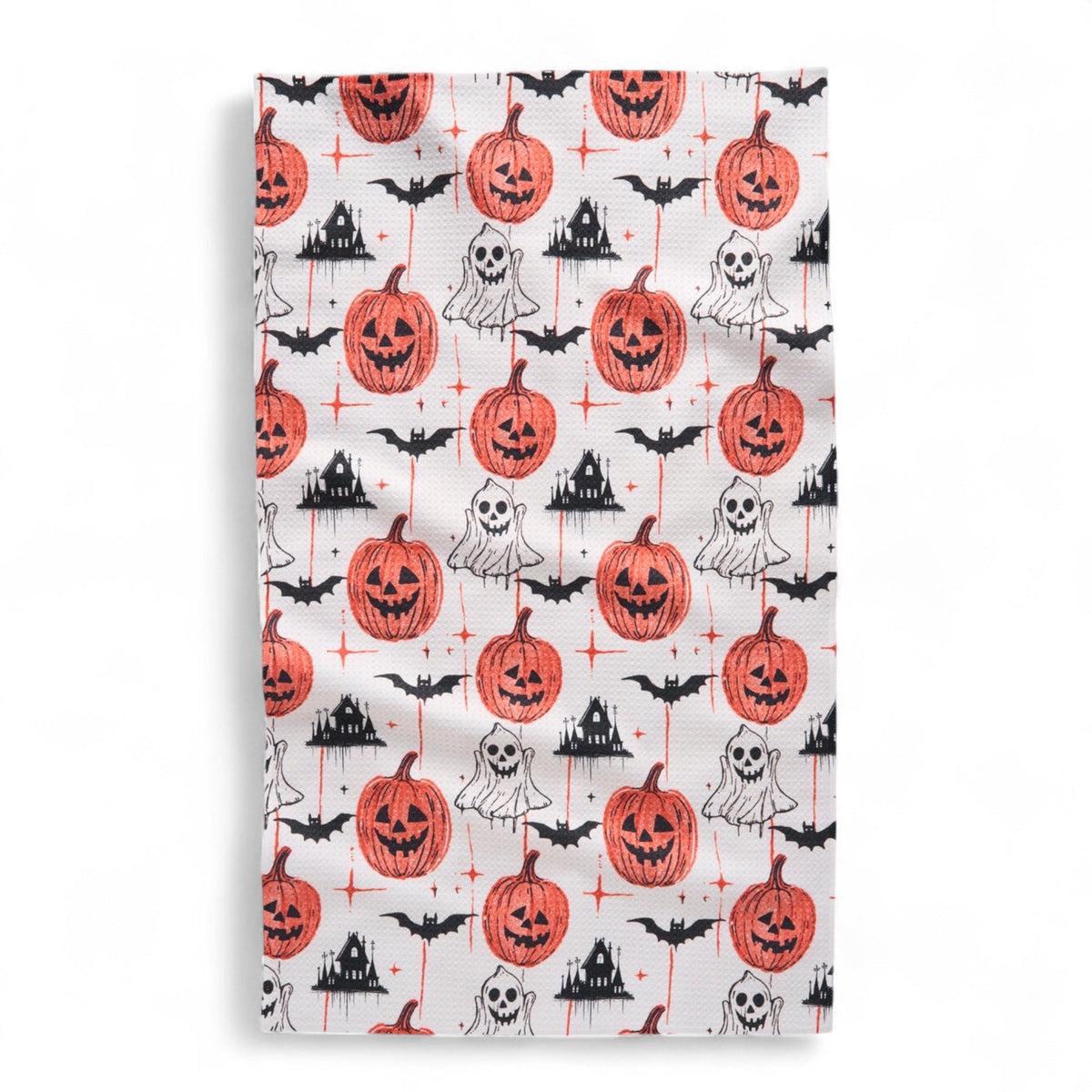 Halloween Is Here Geometry Tea Towel - Proven Kitchen