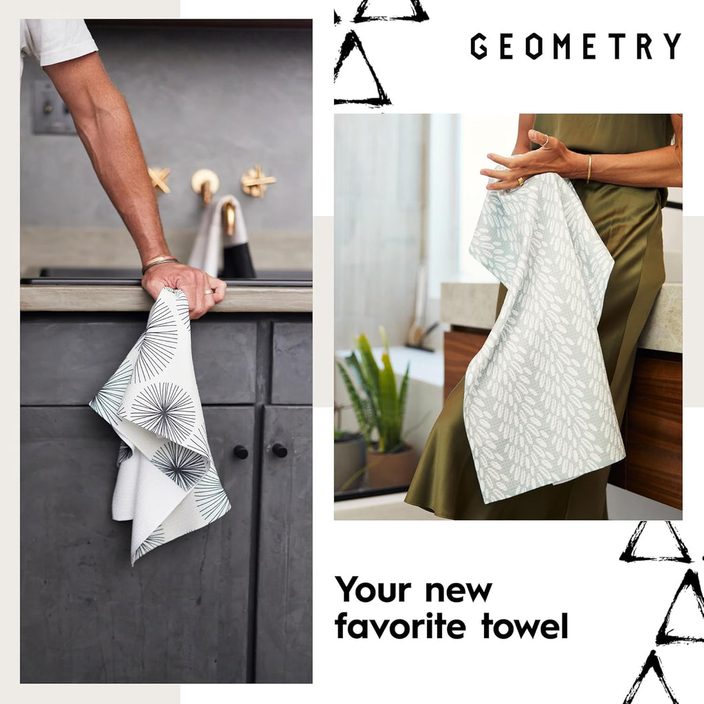 Halloween Is Here Geometry Tea Towel - Proven Kitchen