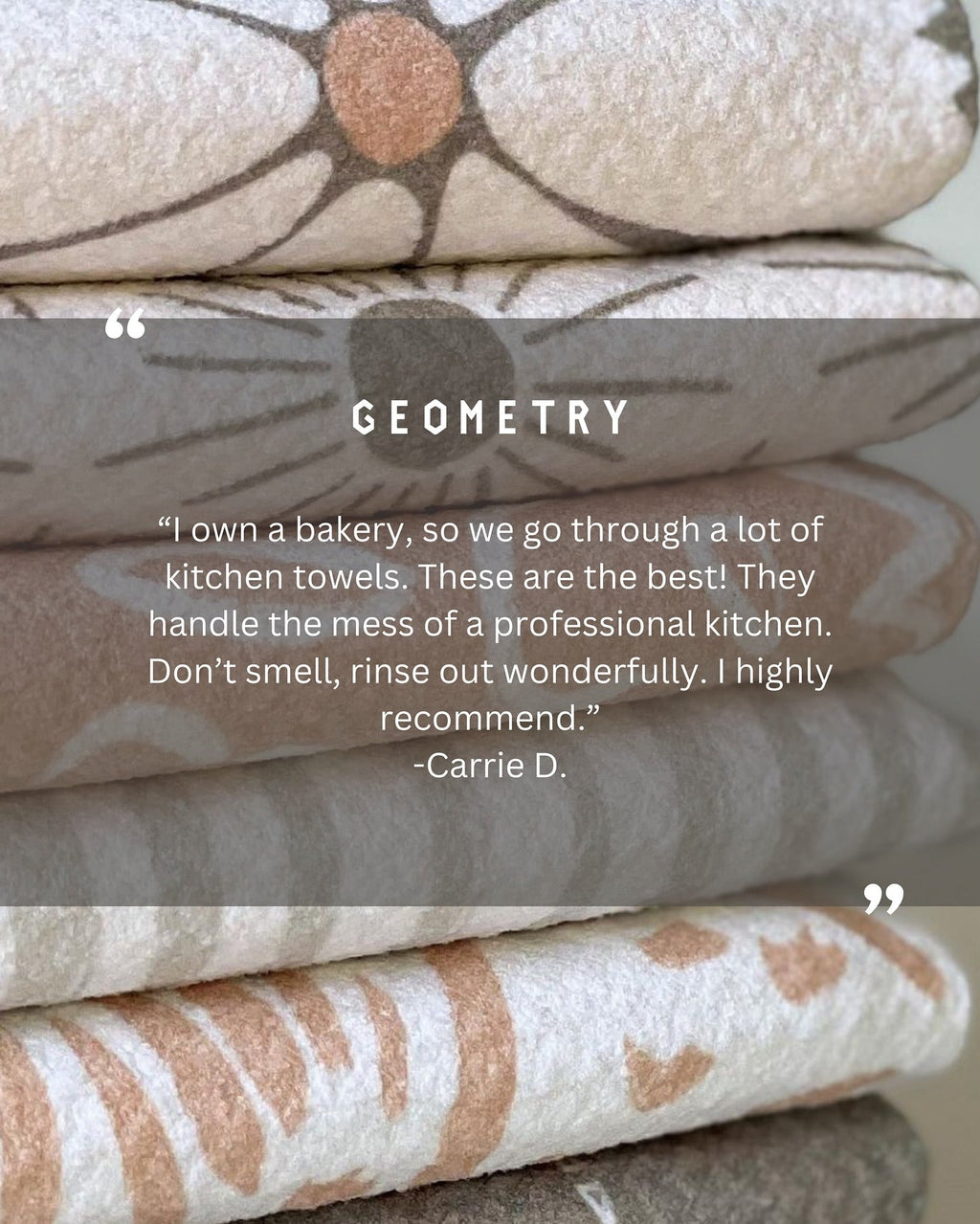 Halloween Is Here Geometry Tea Towel - Proven Kitchen