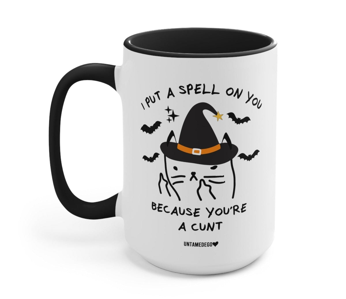 I Put A Spell On You Mean Kitty Halloween Mug - Proven Kitchen