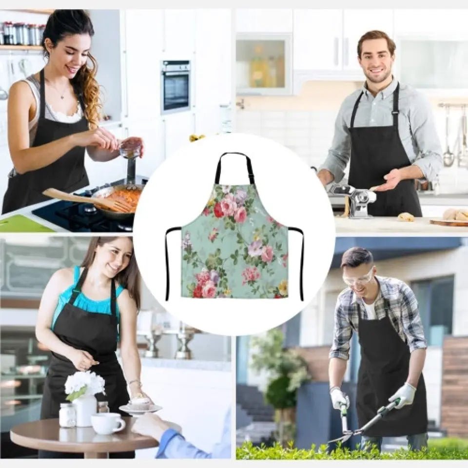 Personalized Witch Dog Kitchen Fashion Home Pocketless Apron - Halloween Gift Idea For Dog Lover - Wickedly Delicious Witch's Kitchen - Proven Kitchen