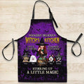 Personalized Witch Dog Kitchen Fashion Home Pocketless Apron - Halloween Gift Idea For Dog Lover - Wickedly Delicious Witch's Kitchen - Proven Kitchen