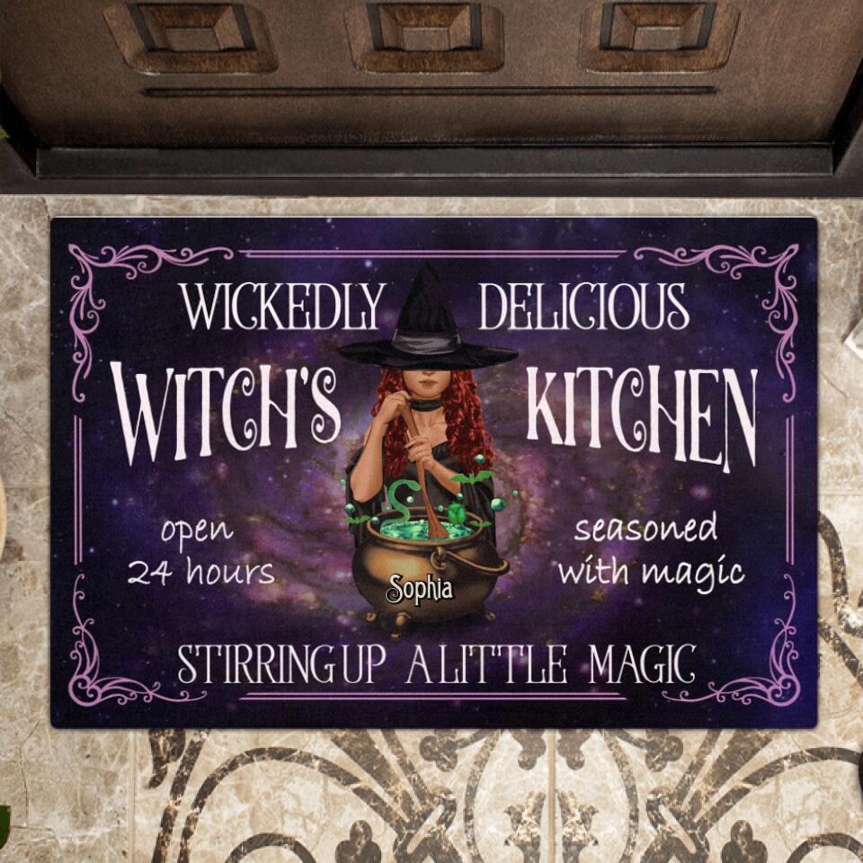 Personalized Witch's Kitchen Doormat — Wickedly Delicious Halloween Gift - Proven Kitchen