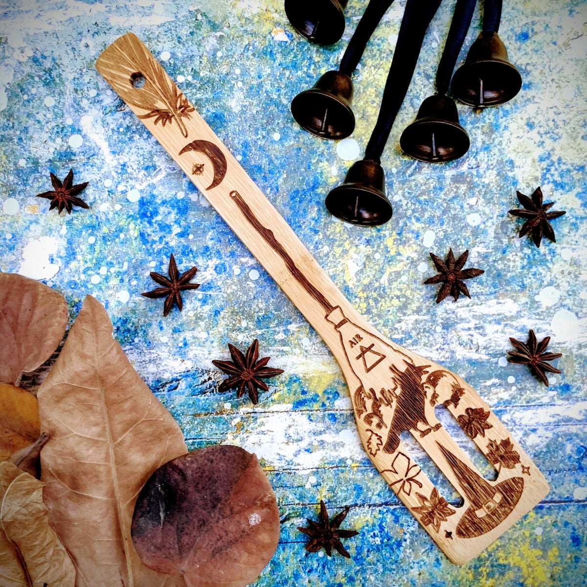 The 5 Elements Halloween Bamboo Large Kitchen Utensils Set - Proven Kitchen