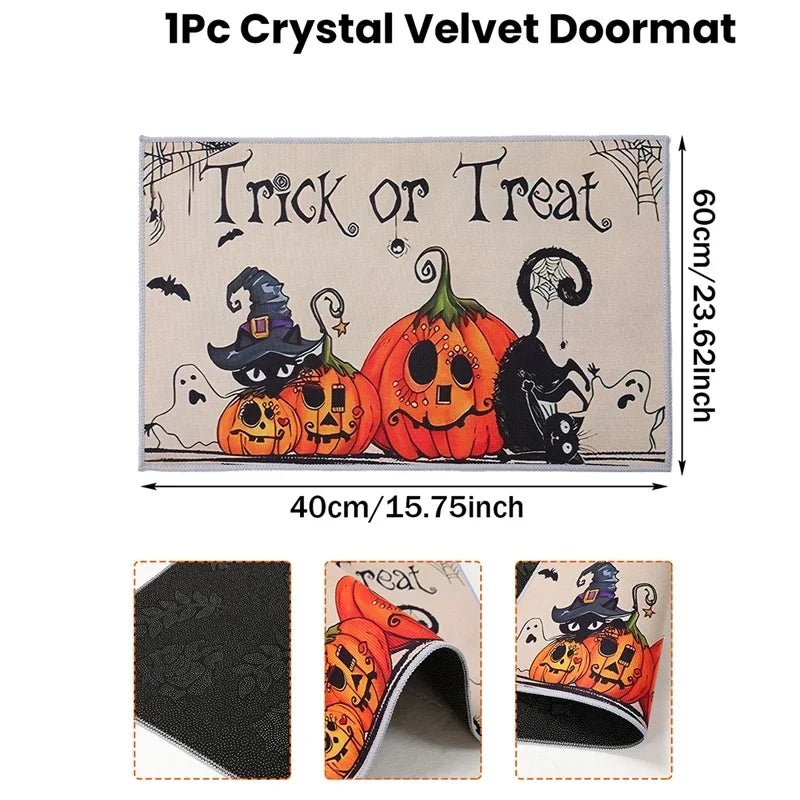 VIKAMA Halloween Doormat Durable And Easy To Clean Halloween Home Decor, Suitable For Bedrooms, Kitchens, Entrances, Etc. - Proven Kitchen