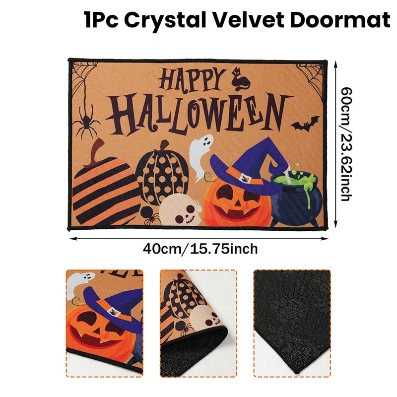 VIKAMA Halloween Doormat Durable And Easy To Clean Halloween Home Decor, Suitable For Bedrooms, Kitchens, Entrances, Etc. - Proven Kitchen